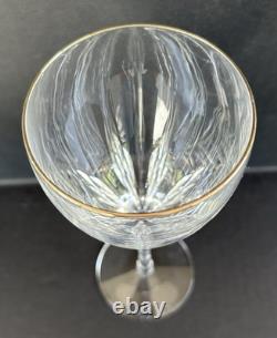 Lenox Firelight Gold Crystal Water Goblets Wine Glasses 8 5/8 Set of 7