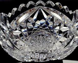 Libbey Signed Brilliant Cut Crystal Lola Pattern 8 1/8 Bowl 1919-1945