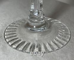 Lot 5 vintage cut to clear crystal glass cordial red wine goblet glasses stems