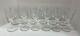 Lot Of 12 Glass Cut Champagne Wine Glasses Flower Star Etched Crystal Goblets