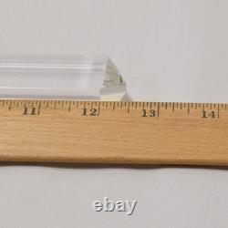 Lot Of 22 Long Beveled Cut Glass Chandelier Crystal Prisms 12 3/8 Total Length