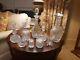 Lot of 10 for a Total 20 Pieces Vintage Glass Clear Cut Crystal Service Wares