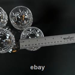 Lot of 4 Stuart Carlingford England Cut Crystal Glass Hock Glasses 7