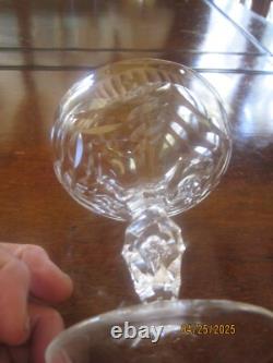 Lot of 8 Netherlands by Royal Leerdam step cut crystal champagne coupe