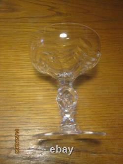 Lot of 8 Netherlands by Royal Leerdam step cut crystal champagne coupe