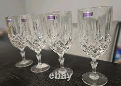 MARQUIS By Waterford Wine Glasses Set Of 4. CUT CRYSTAL 12 oz Italy NEW