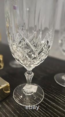 MARQUIS By Waterford Wine Glasses Set Of 4. CUT CRYSTAL 12 oz Italy NEW