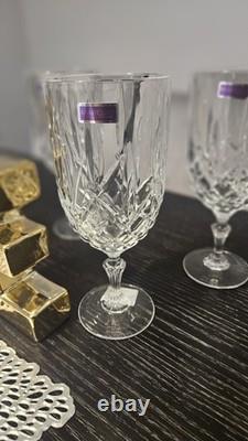 MARQUIS By Waterford Wine Glasses Set Of 4. CUT CRYSTAL 12 oz Italy NEW
