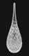 MCM signed Josef Svarc Bohemian glass cut crystal faceted droplet sculpture