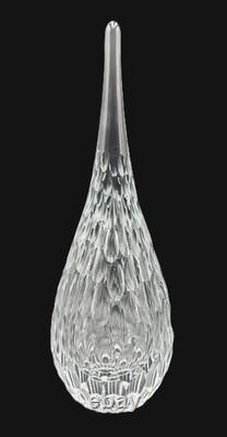 MCM signed Josef Svarc Bohemian glass cut crystal faceted droplet sculpture