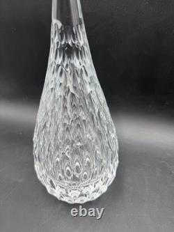 MCM signed Josef Svarc Bohemian glass cut crystal faceted droplet sculpture