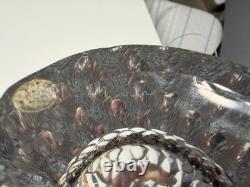 MCM signed Josef Svarc Bohemian glass cut crystal faceted droplet sculpture