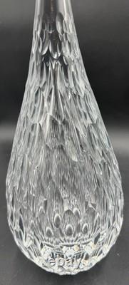 MCM signed Josef Svarc Bohemian glass cut crystal faceted droplet sculpture