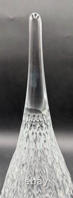 MCM signed Josef Svarc Bohemian glass cut crystal faceted droplet sculpture