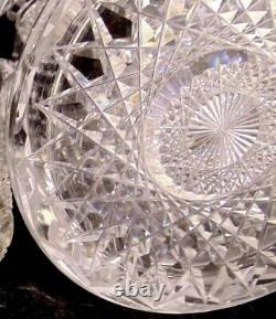 MERIDEN ALHAMBRA ABP Brilliant Cut Glass GLASS CRYSTAL Pitcher