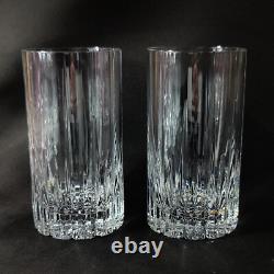 MIKASA ARCTIC LIGHTS HIGHBALL GLASSES, Cut Lead Crystal, 5 1/4, 16 Oz, 2PCS