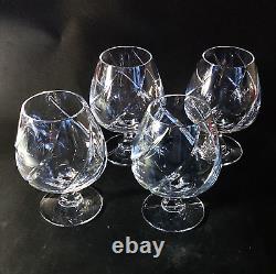 MIKASA OLYMPUS BRANDY SNIFFTER GLASSES, Cut Lead Crystal, 4PCS SET