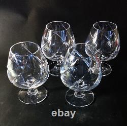 MIKASA OLYMPUS BRANDY SNIFFTER GLASSES, Cut Lead Crystal, 5 7/8', 4PCS SET