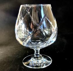 MIKASA OLYMPUS BRANDY SNIFFTER GLASSES, Cut Lead Crystal, 5 7/8', 4PCS SET