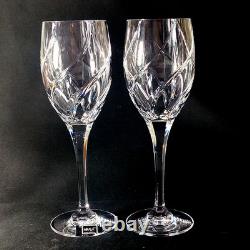 MIKASA OLYMPUS WATER GLASSES, Cut Lead Crystal, 9, 10 oz, SLOVENIA. 2PC
