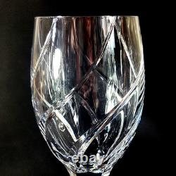 MIKASA OLYMPUS WATER GLASSES, Cut Lead Crystal, 9, 10 oz, SLOVENIA. 2PC