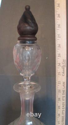MONUMENTAL ANTIQUE APOTHECARY BOTTLE DRUGGIST Glass CUT CRYSTAL PHARMACY JAR