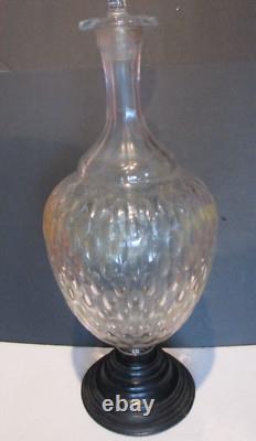 MONUMENTAL ANTIQUE APOTHECARY BOTTLE DRUGGIST Glass CUT CRYSTAL PHARMACY JAR