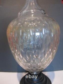 MONUMENTAL ANTIQUE APOTHECARY BOTTLE DRUGGIST Glass CUT CRYSTAL PHARMACY JAR