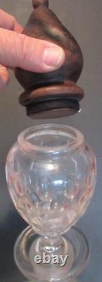 MONUMENTAL ANTIQUE APOTHECARY BOTTLE DRUGGIST Glass CUT CRYSTAL PHARMACY JAR