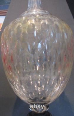 MONUMENTAL ANTIQUE APOTHECARY BOTTLE DRUGGIST Glass CUT CRYSTAL PHARMACY JAR