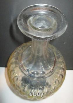 MONUMENTAL ANTIQUE APOTHECARY BOTTLE DRUGGIST Glass CUT CRYSTAL PHARMACY JAR