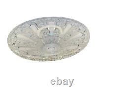 Magnificent 14 Vintage Bohemian Hand-Cut Lead Crystal Master Centerpiece Bowl