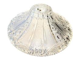 Magnificent 14 Vintage Bohemian Hand-Cut Lead Crystal Master Centerpiece Bowl