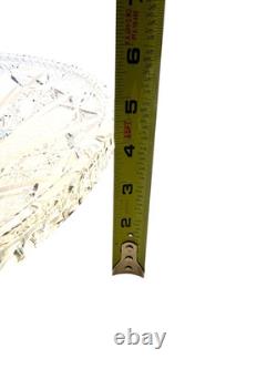 Magnificent 14 Vintage Bohemian Hand-Cut Lead Crystal Master Centerpiece Bowl