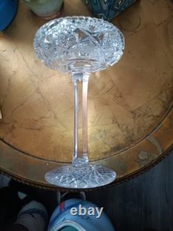 Magnificent American Brilliant Cut Glass Crystal Compote 9 In