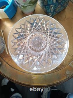 Magnificent American Brilliant Cut Glass Crystal Compote 9 In