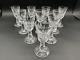 Magnificent Set of 10 WATERFORD CRYSTAL Kenmare (Cut) Cordial Glasses MINT