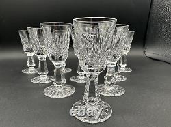 Magnificent Set of 10 WATERFORD CRYSTAL Kenmare (Cut) Cordial Glasses MINT