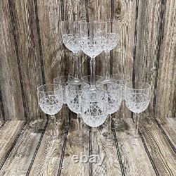 Marquis By Waterford Brady Pattern Clear Cut Crystal 14oz Water Goblet Set Of 11