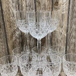 Marquis By Waterford Brady Pattern Clear Cut Crystal 14oz Water Goblet Set Of 11