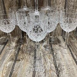 Marquis By Waterford Brady Pattern Clear Cut Crystal 14oz Water Goblet Set Of 11