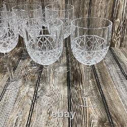 Marquis By Waterford Brady Pattern Clear Cut Crystal 14oz Water Goblet Set Of 11