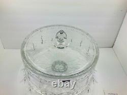 Marquis by Waterford Finley Multi Use Fan & Wedge Cut Crystal Cake Stand New