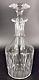 Mid-Century Baccarat Crystal France 11 Decanter in Bretagne (cut) Pattern