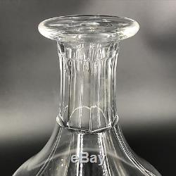 Mid-Century Baccarat Crystal France 11 Decanter in Bretagne (cut) Pattern