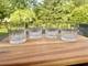 Mikasa Aractic Lights Double Old Fashioned Glasses Crystal 3 -7/8Set Of 4