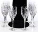 Mikasa Bacchus Water Glass Goblet Cut Crystal Grapes Leaves Set 6