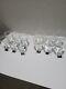 Mikasa Crystal Floral Leaf Pattern Set of 12 Small & Large Cups