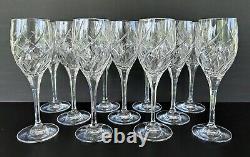 Mikasa English Garden Crystal Water Goblets Glasses 9 Set of 11