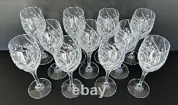 Mikasa English Garden Crystal Water Goblets Glasses 9 Set of 11